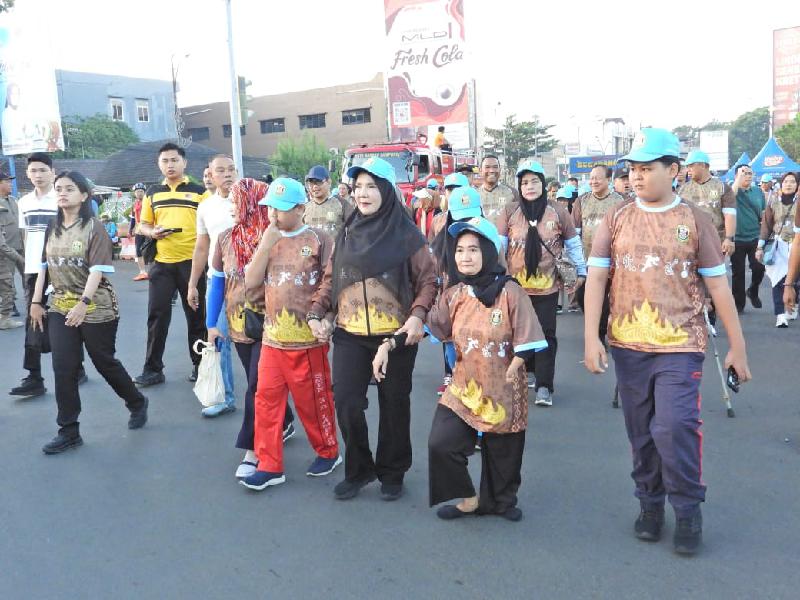 Pemkot Bandar Lampung Gelar Jalan Sehat dan Senam Disabilitas, Raih Rekor MURI