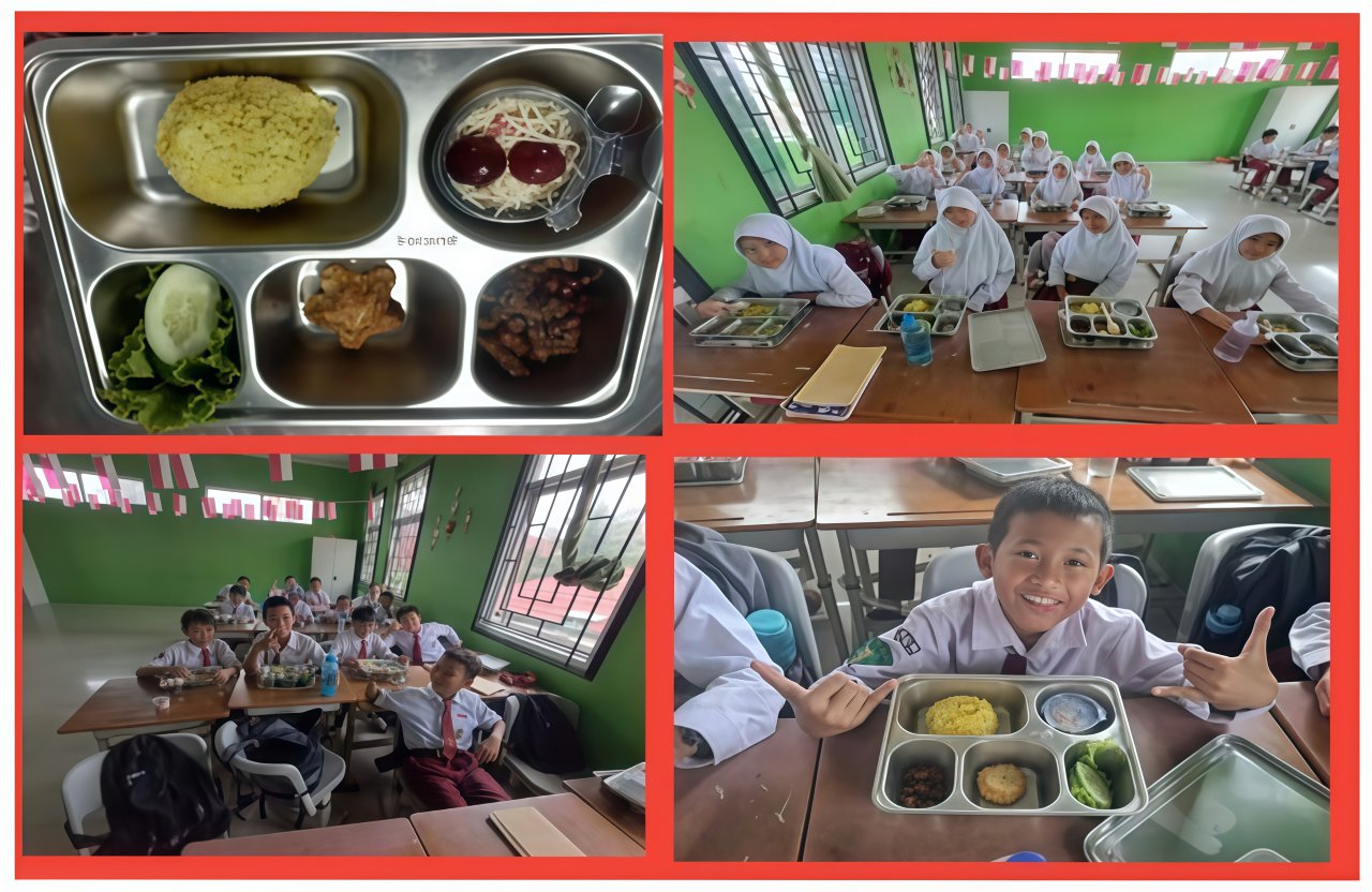 Program Makan Bergizi Gratis di Lampung Utara Disambut Antusias Siswa