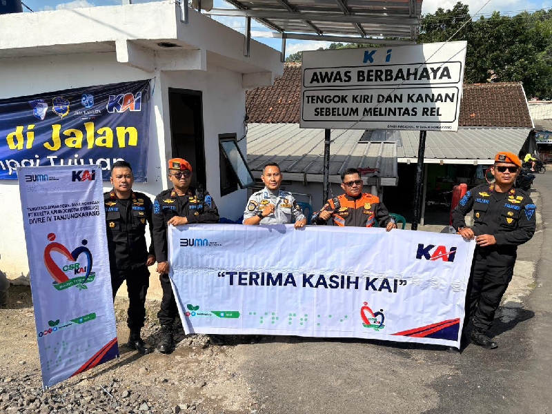 KAI Divre IV Tanjung karang Realisasikan 23 Program TJSL untuk Masyarakat 