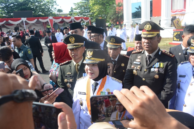 Peringatan Hari Kemerdekaan ke-80 RI, Wali Kota Eva Dwiana Ajak Warga Bandar Lampung Jaga Semangat Persatuan