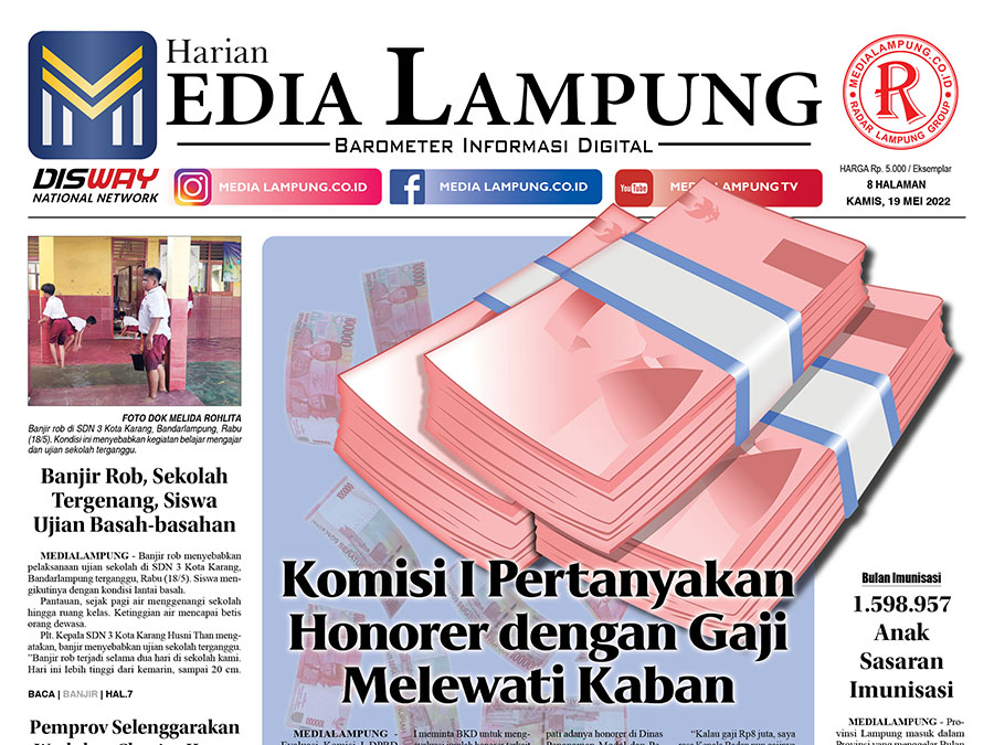 E-Paper Harian Media Lampung Edisi 19 Mei 2022