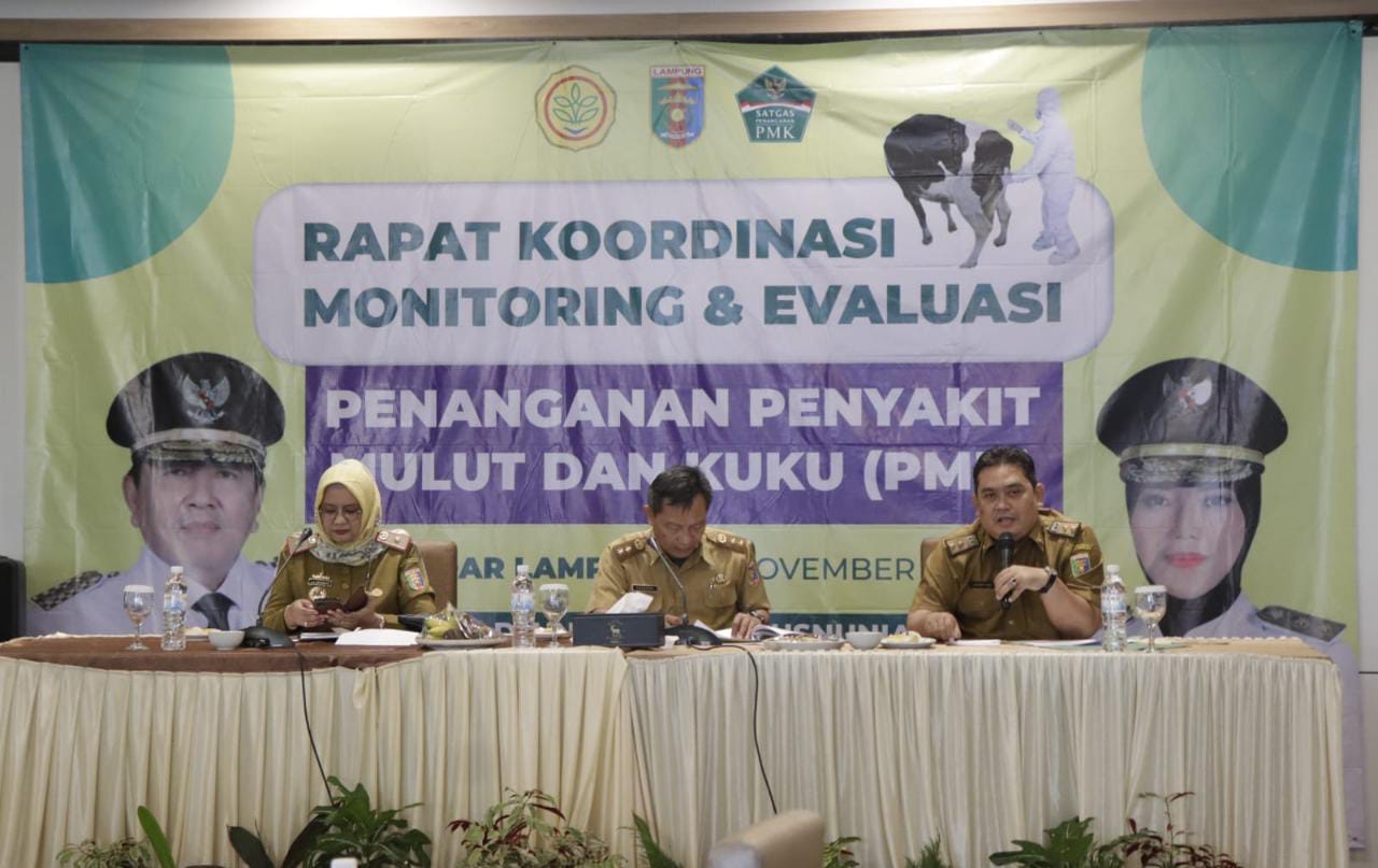 Rakor Satuan Tugas Penanganan PMK, Lampung Zero Case