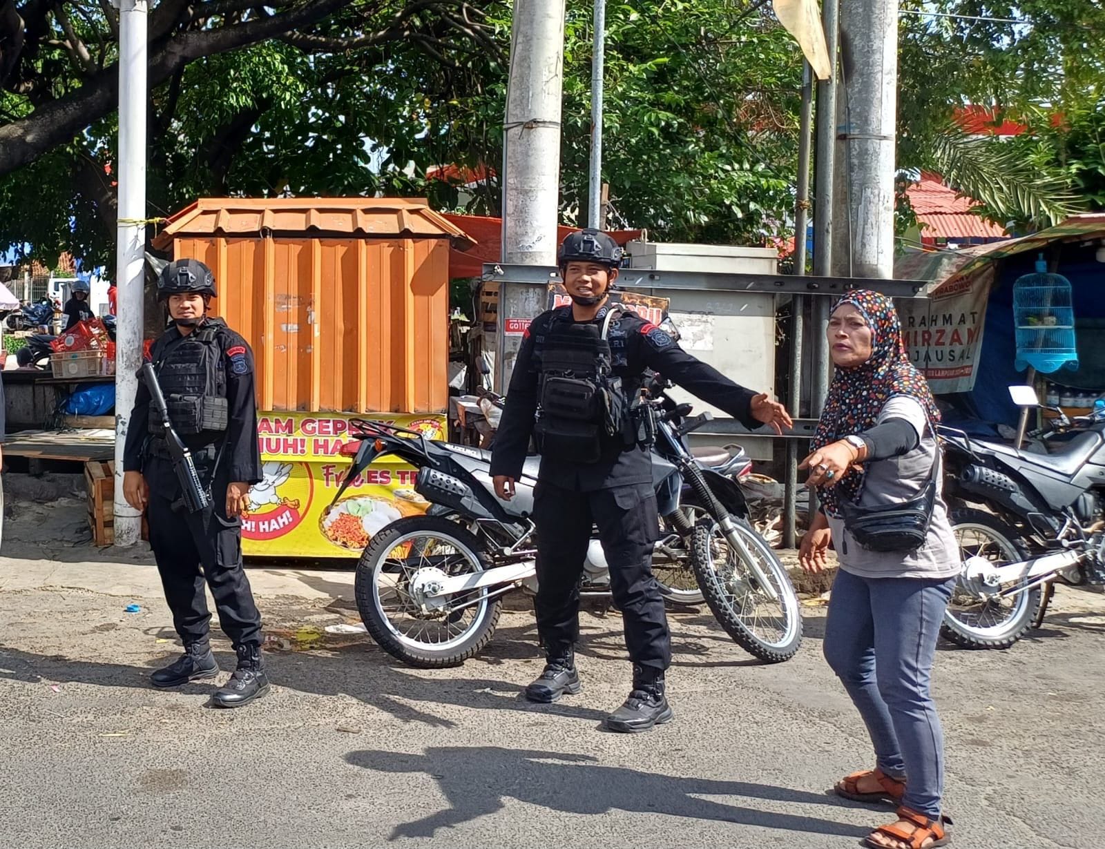 Brimob Lampung Gelar Patroli Dialogis Jaga Keamanan Bandar Lampung