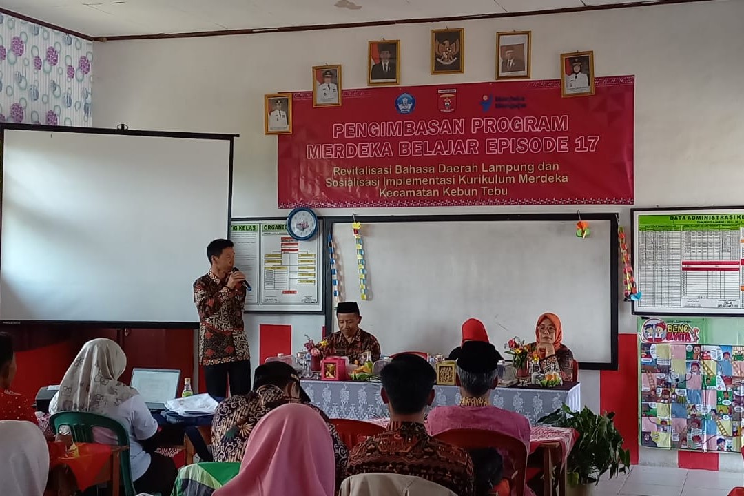 6 SD di Kebun Tebu Gelar Pengimbasan Merdeka Belajar Revitalisasi Bahasa Lampung