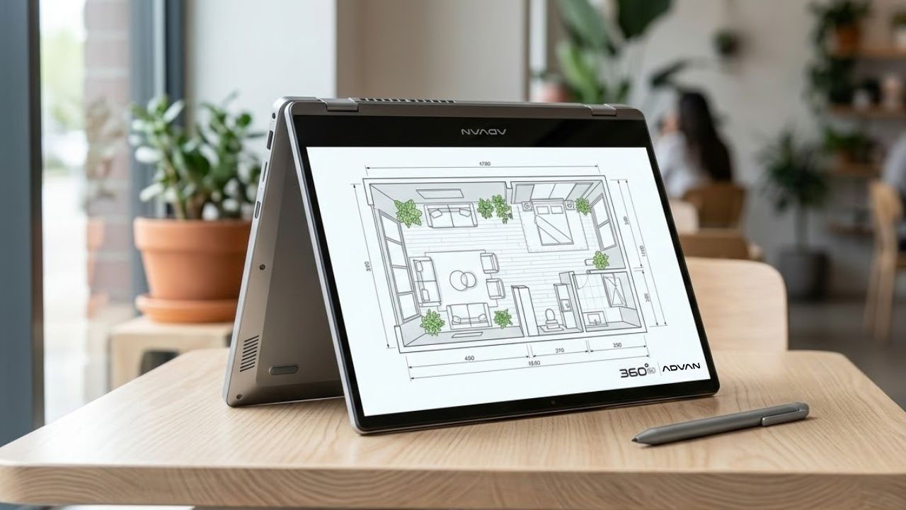 Advan 360 Go: Laptop Layar Sentuh 4 Jutaan Terbaik!