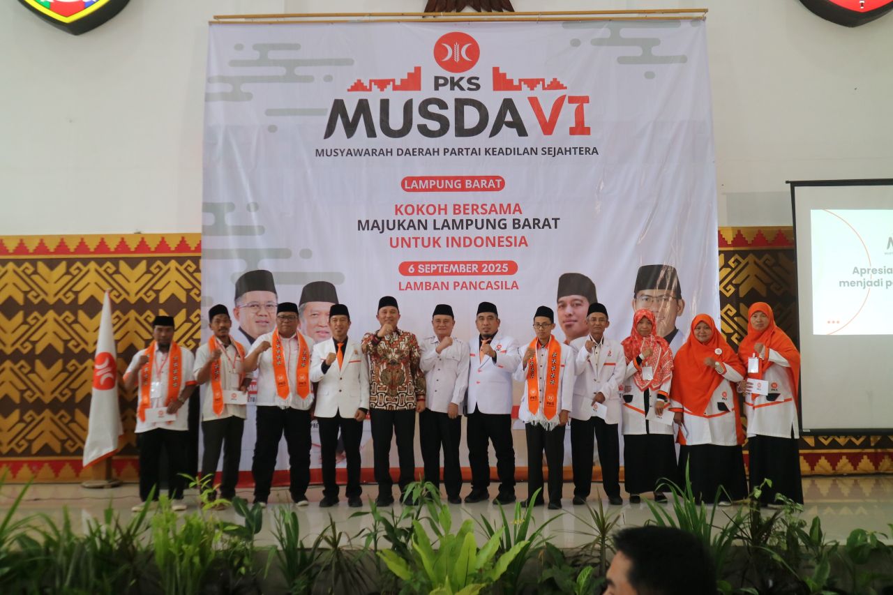 ‎Nopiyadi Resmi Pimpin PKS Lampung Barat 2025–2030, Perpaduan Senior dan Kader Muda