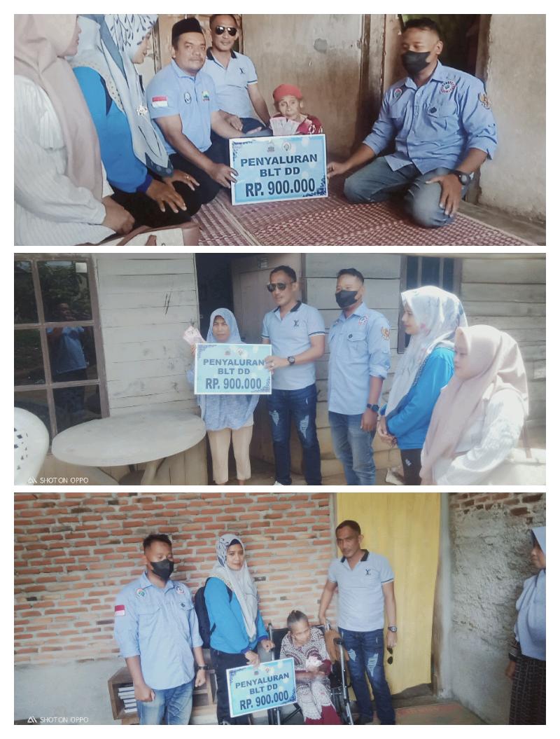  Bagikan BLT DD secara Door To Door, Ini Pesan Kades Karangsari 