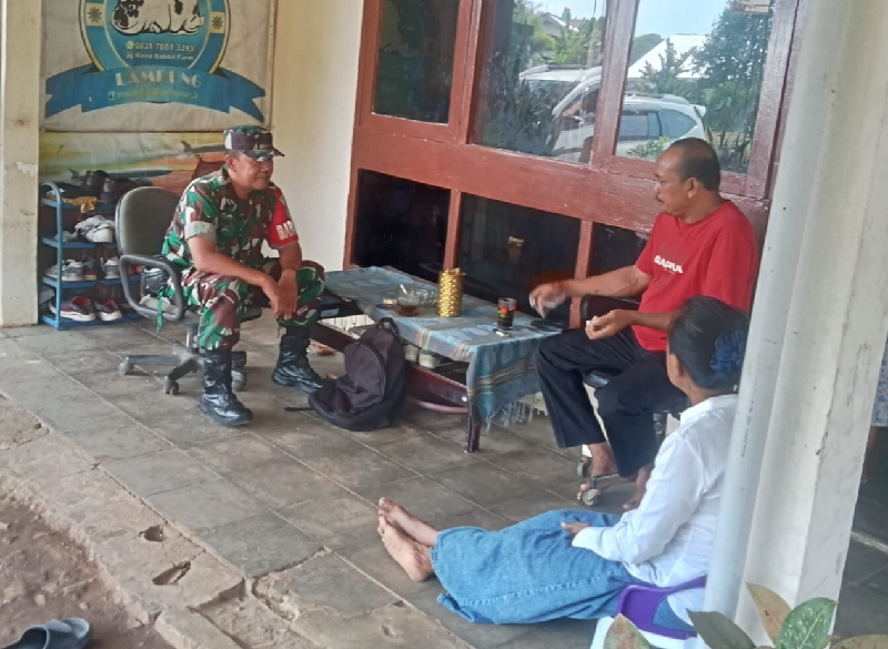 Babinsa Koramil 410-06/Kedaton Gelar Komsos Serentak di Tiga Kecamatan