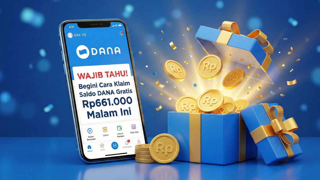 Wajib Tahu! Begini Cara Klaim Saldo DANA Gratis Rp661.000 Malam Ini