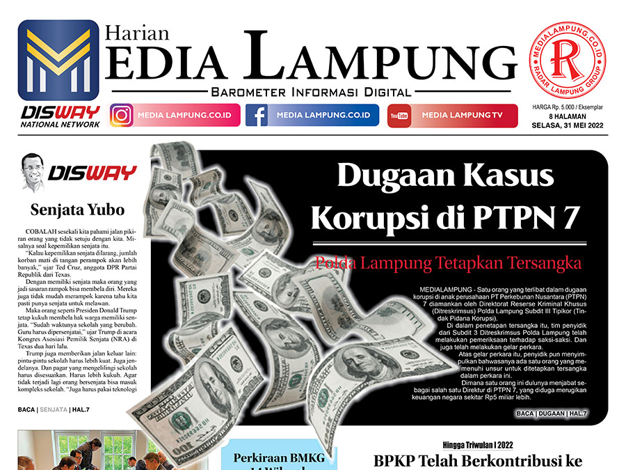 E-Paper Harian Media Lampung Edisi 30 Mei 2022