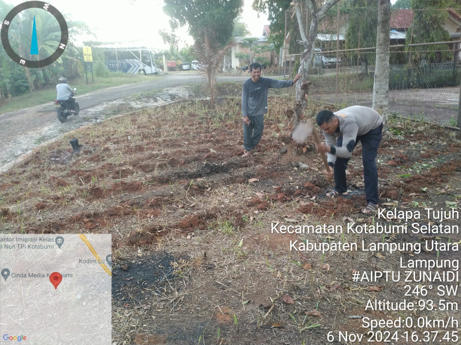 Polres Lampung Utara Manfaatkan Lahan Kosong untuk Swasembada Pangan