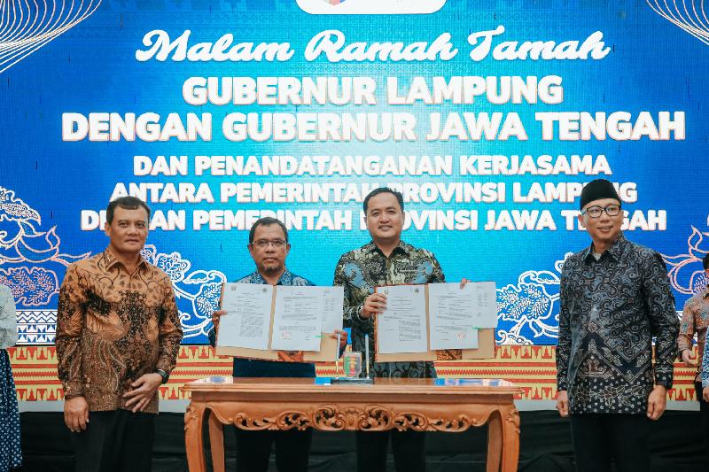 Kolaborasi Lampung–Jateng Diperluas, Pendidikan hingga Energi Jadi Fokus Kerja Sama
