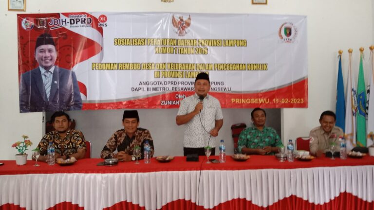 DPRD Lampung Sosperda Rembug Pekon di Pringsewu