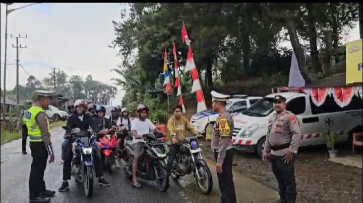 Ini Cara Satlantas Polres Lampung Barat Manjakan Pemudik saat Arus Balik Lebaran