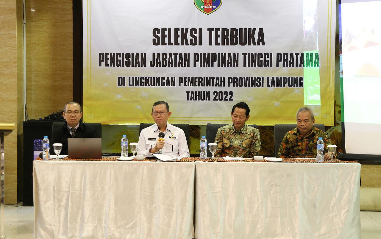 Untuk Mengisi Kekosongan 9 JPTP di Lingkungan Pemprov, Sekdaprov Buka Seleksi Terbuka 