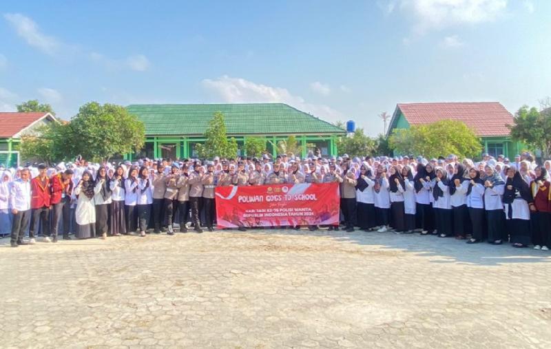 Peringatan Hari Jadi ke-76, Polwan Goes To School: Edukasi Siswa MAN 1 Lampung Selatan