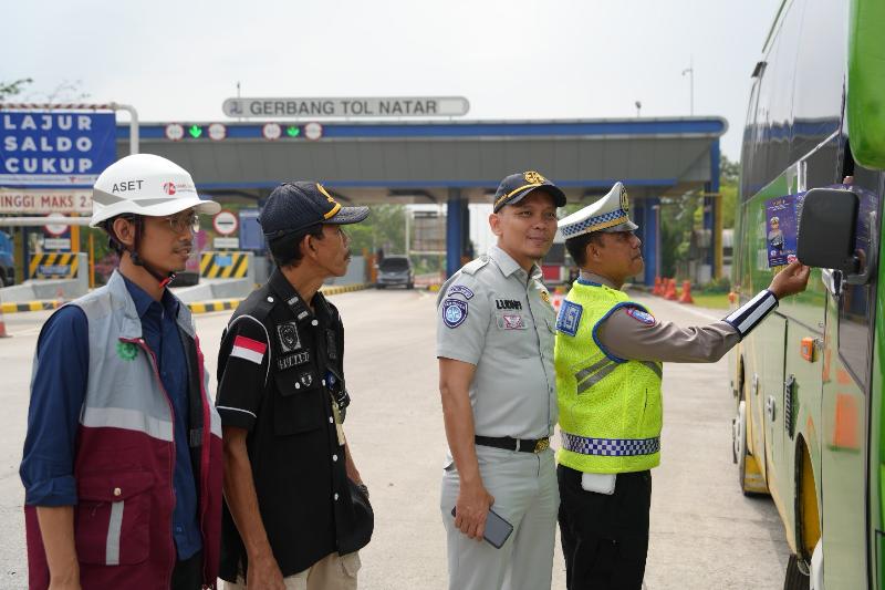 Tingkatkan Keselamatan, Rampcheck Angkutan Umum Digelar di Ruas Tol Bakter