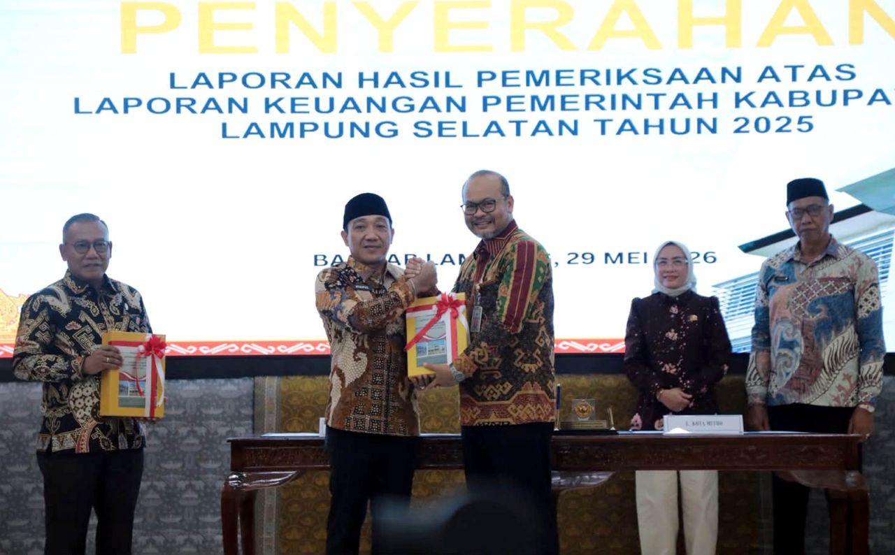 Satu Dekade Tanpa Putus, Lampung Selatan Kembali Raih Opini WTP dari BPK