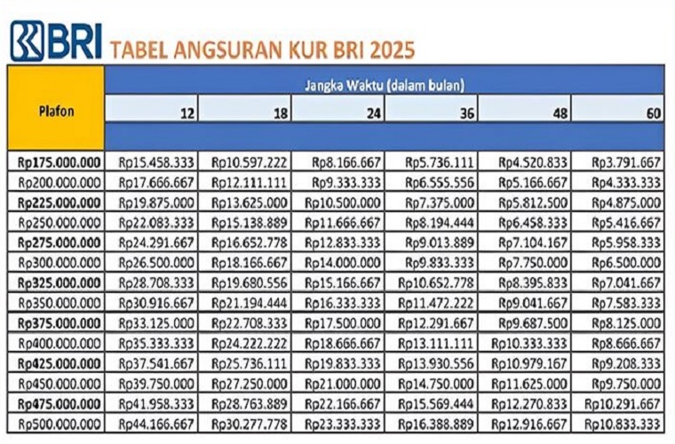 KUR BRI 2025 Kembali Digulirkan: UMKM Bisa Dapat Modal hingga Rp500 Juta