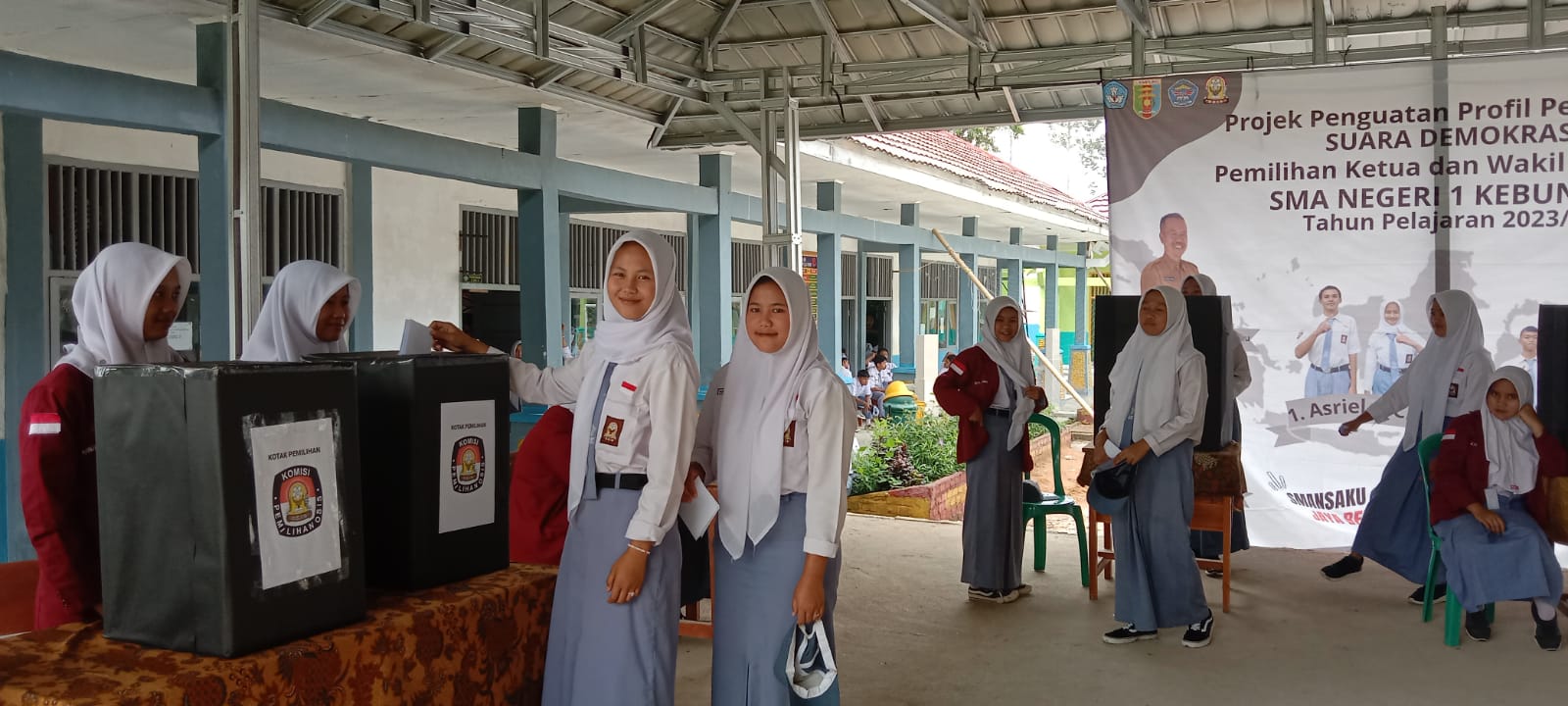 Pemilihan Ketua OSIS SMAN 1 Kebun Tebu Dilaksanakan dengan Format Pemilu