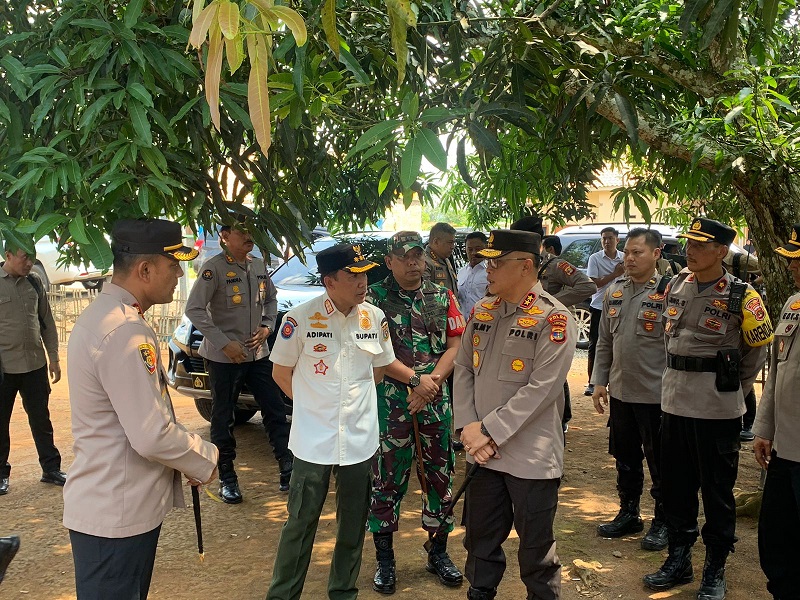 Kapolda Lampung Pantau Pelaksanaan Pilkakam Serentak di Way Kanan