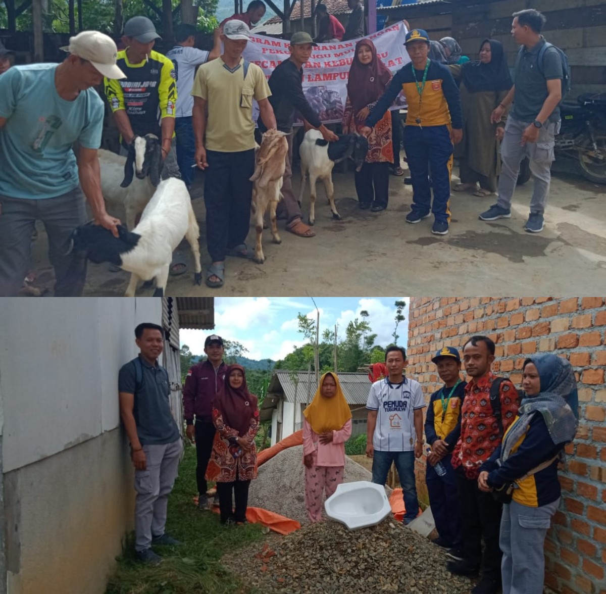 Camat Kebun Tebu Hadiri Penyerahan Bantuan Program Ketahanan Pangan dan Stunting Dana Desa Tugu Mulya