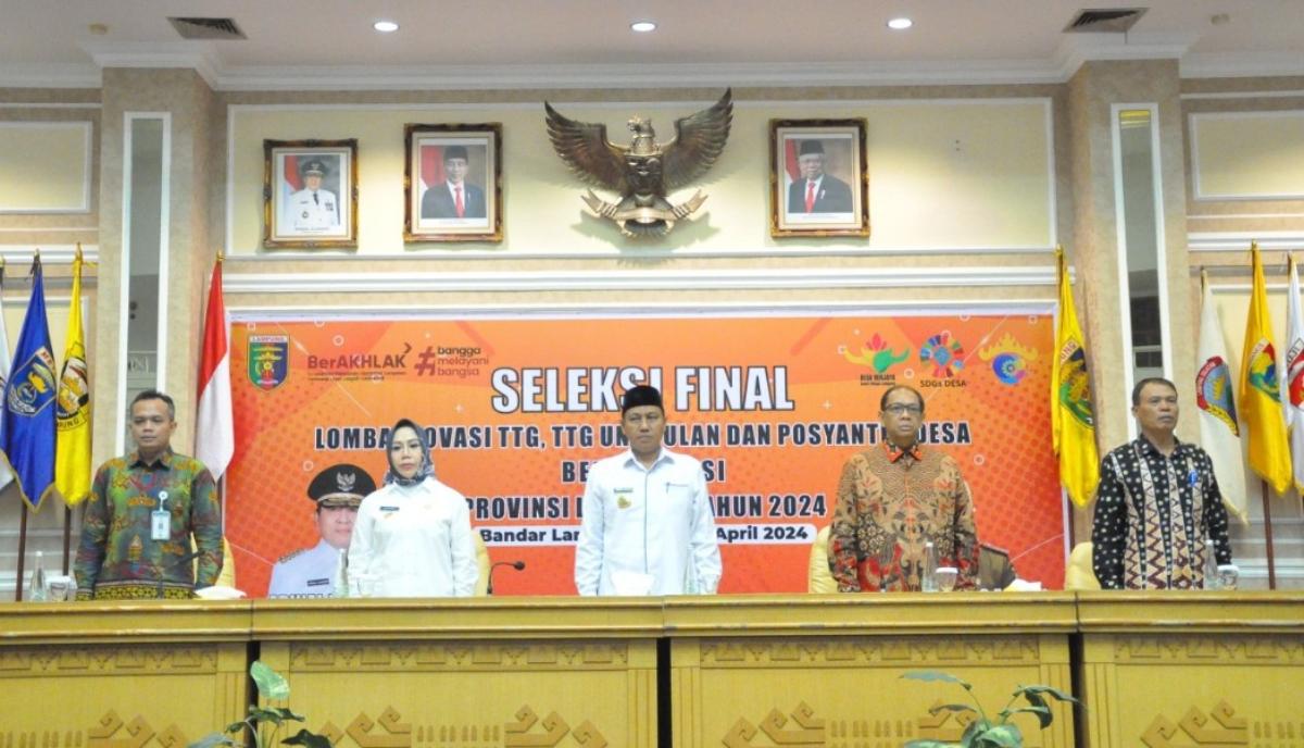 Pemprov Lampung Seleksi Final Lomba Inovasi Teknologi Tepat Guna, TTG Unggulan, dan Posyantek Desa Berprestasi
