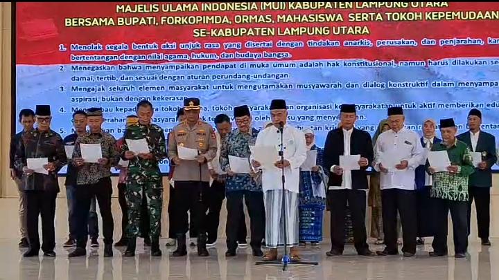 MUI Lampung Utara Gelar Muskerda, Serukan Persatuan dan Kedamaian