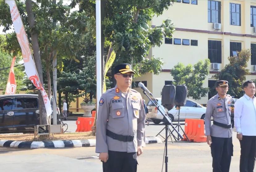 Polda Lampung Gelar Apel Siaga II Operasi Aman Nusa I Krakatau 2025