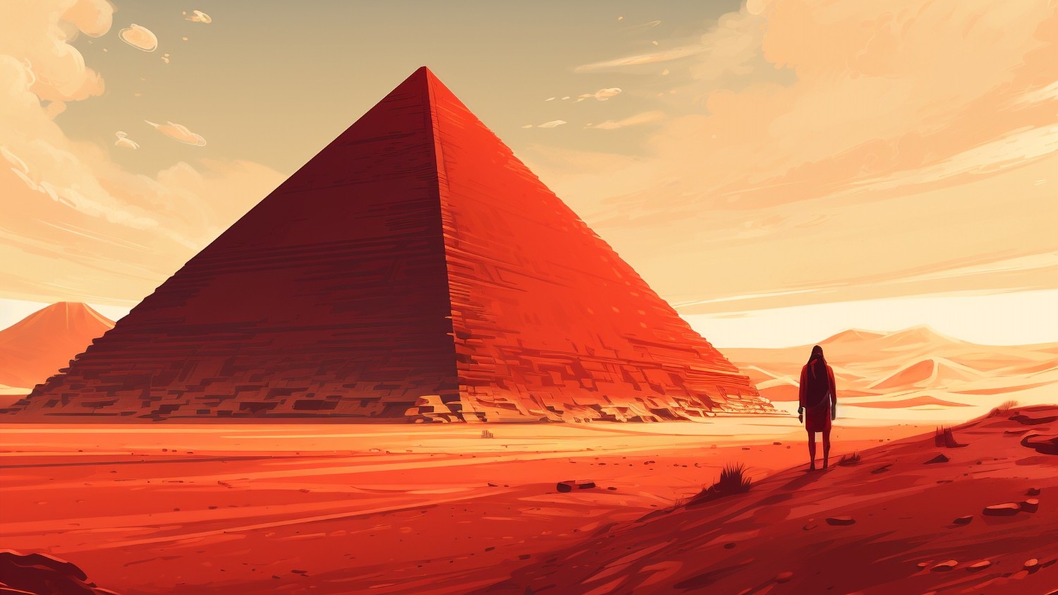 Lukisan Piramida: Refleksi Seni atas Keagungan Arsitektur dan Simbol Mesir Kuno