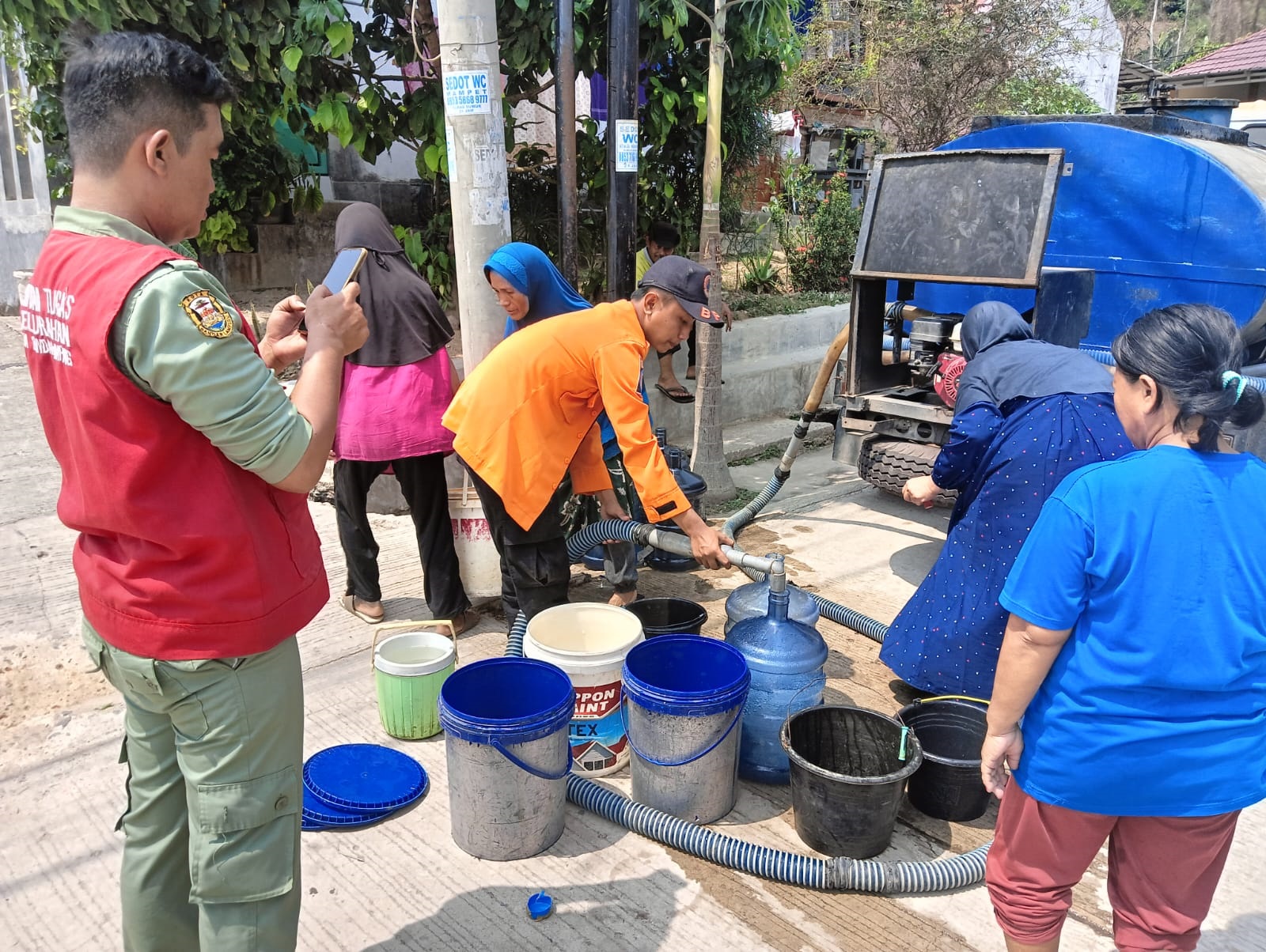 Air Bersih di Bandar Lampung Tetap Disalurkan Meski Hujan Sudah Turun