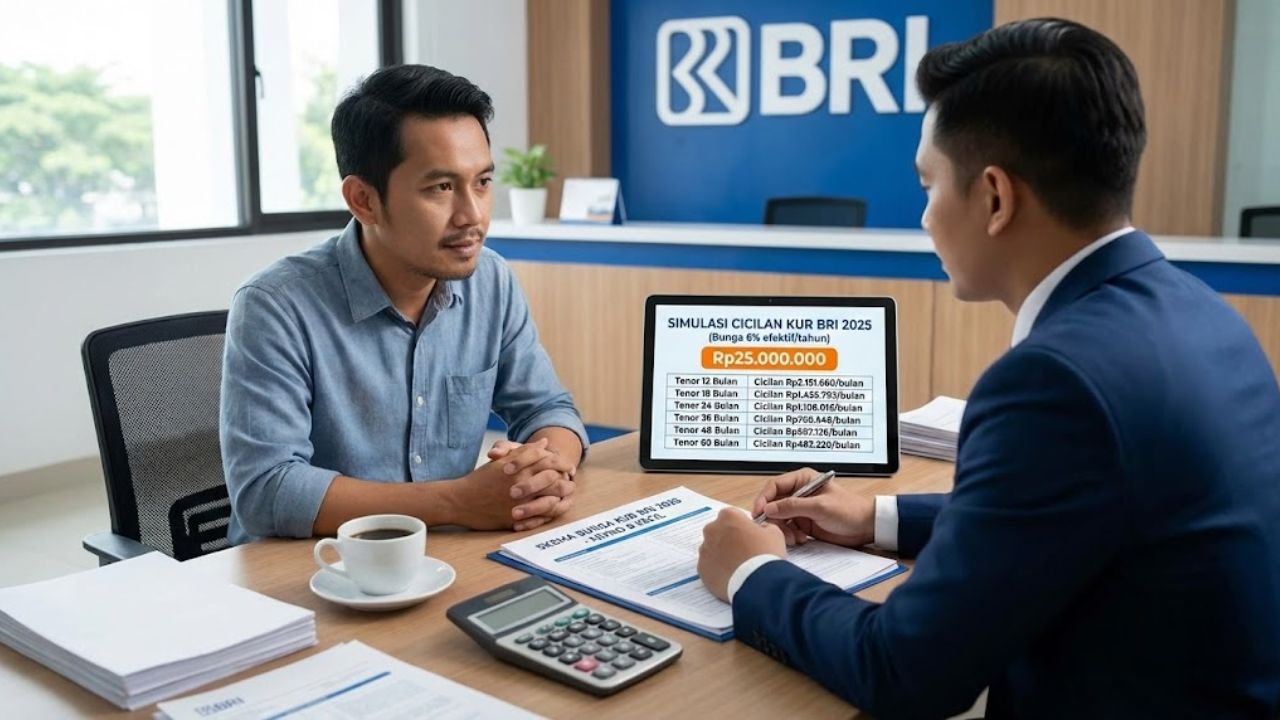 Ramai Dibahas, Ini Skema Bunga KUR BRI 2025 untuk Pinjaman Rp25 Juta