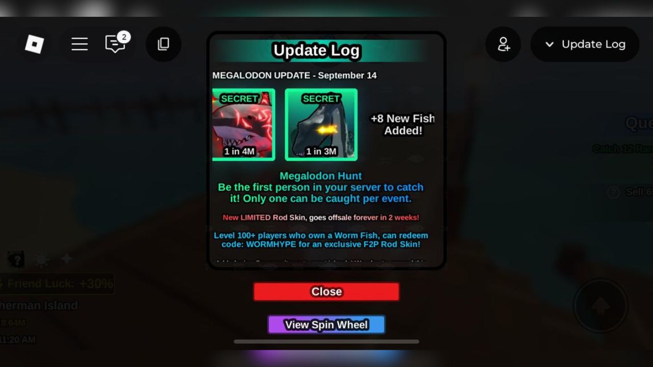 Update Roblox Fish It!: Saatnya Berburu Megalodon dan Klaim Rod Skin Eksklusif Gratis