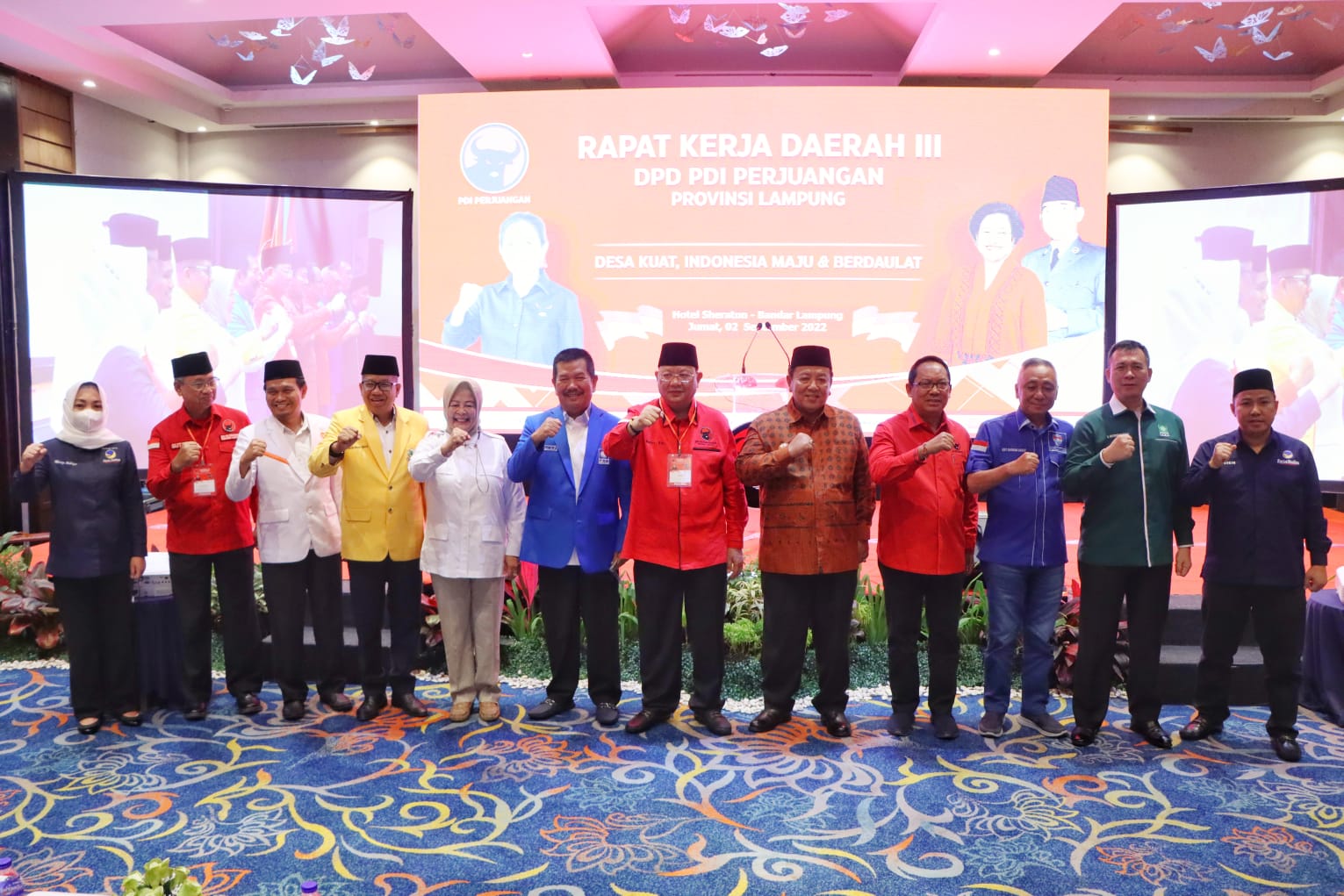 Hadiri Rakerda PDIP Lampung, Arinal : Tingkatkan Kerja Sama Sukseskan Lampung Berjaya 