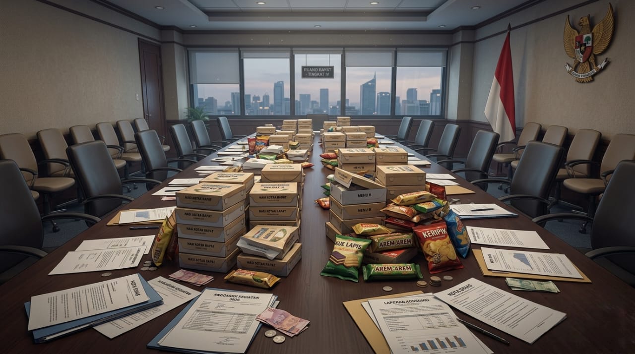 Ketika Konsumsi Rapat DPRD Bandar Lampung Disulap Jadi Makan Harian