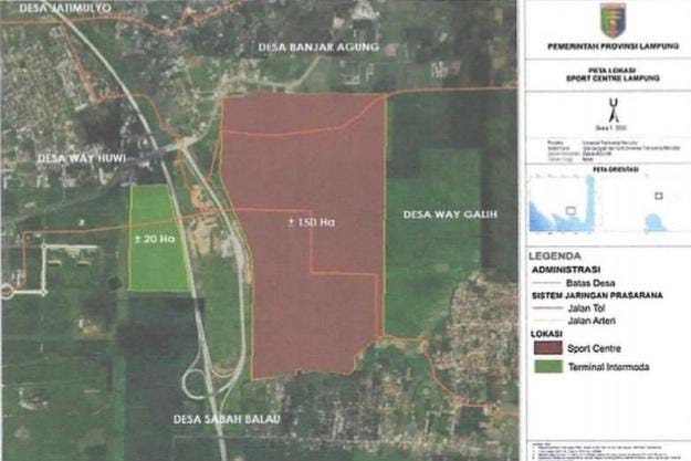 Pemprov Lampung Umumkan Rencana Pembangunan Sport Center