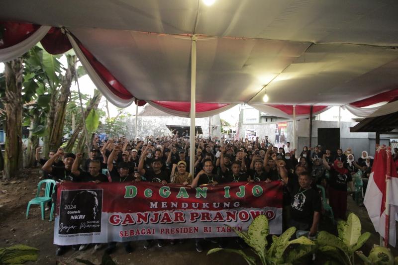 Relawan Degan Ijo Ucapkan Selamat Atas Penetapan Ganjar Pranowo Sebagai Capres 2024