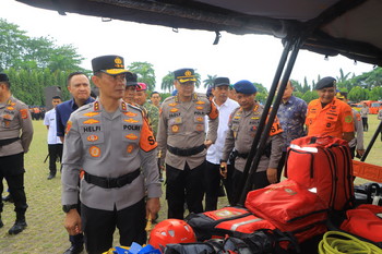 Polda Lampung Siagakan Ribuan Personel Hadapi Potensi Bencana Alam