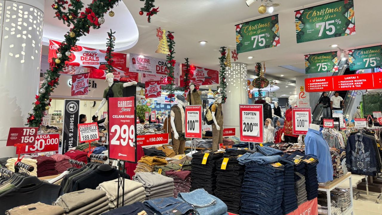 Promo Natal dan Akhir Tahun, Ciplaz Ramayana Lampung Diserbu Pengunjung