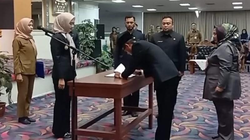 Wagub Lampung Lantik 58 Pejabat Administrator dan Pengawas