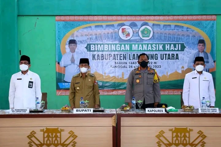 Bupati Lampura Buka Manasik Haji Pertama Setelah Pandemi Covid-19