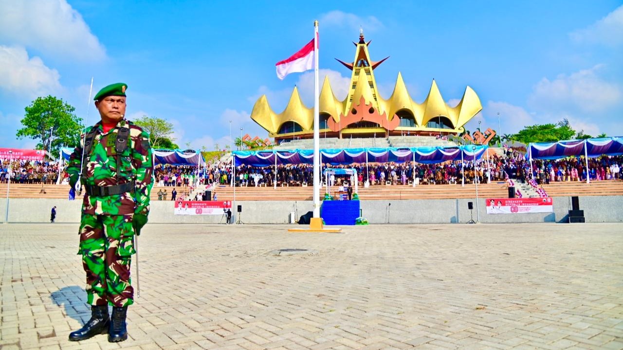 Sejarah Baru: Pemkab Lampung Selatan Gelar Peringatan Detik Proklamasi HUT RI ke-80 di Menara Siger