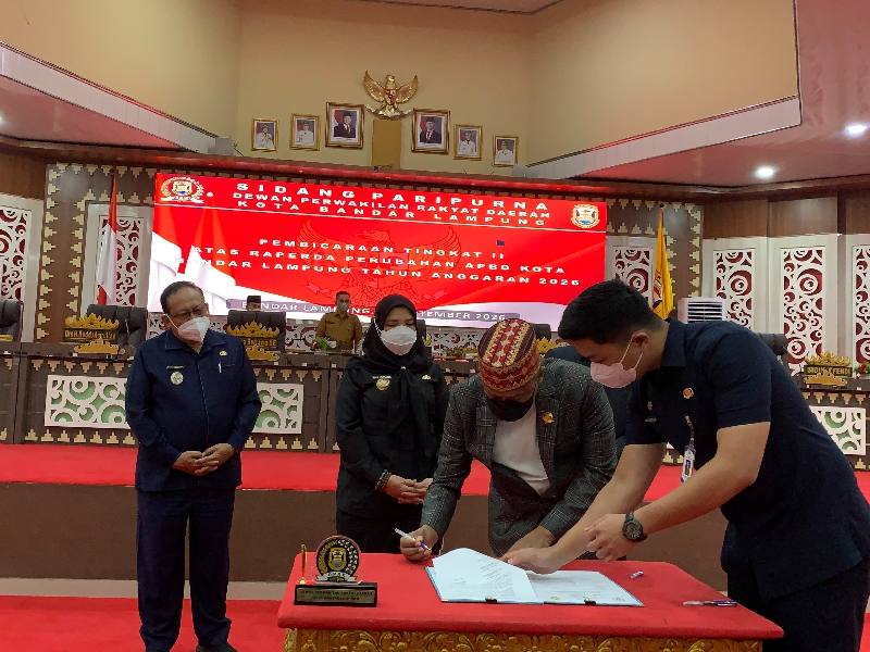 APBD Perubahan 2026 Bandar Lampung Disahkan, Program Infrastruktur Dikebut