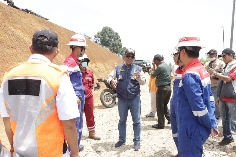 Pemprov Lampung dan Pertamina Geothermal Energy Perbaiki Jalan Talang Padang-Ngarip Terdampak Longsor