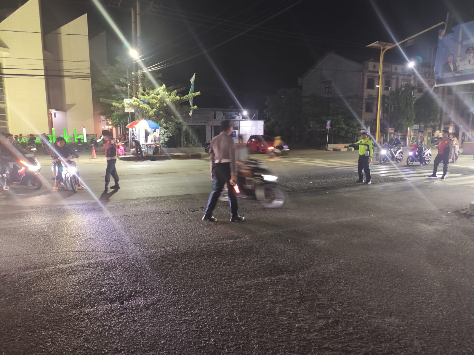 167 Personel Polres Lampung Utara Amankan Malam Takbiran Idul Fitri 1447 H