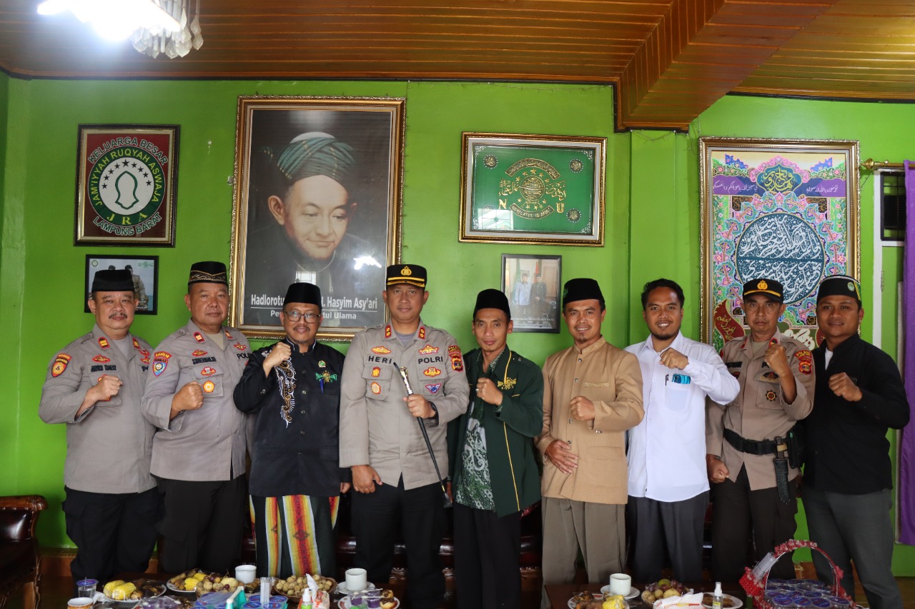 Kapolres Lambar Sowan ke Tokoh Nadhlatul Ulama 