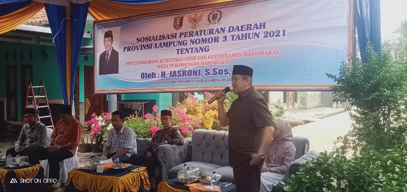 Jasroni Gelar Sosperda No 3 Tahun 2021 Di Kecamatan Jatiagung 