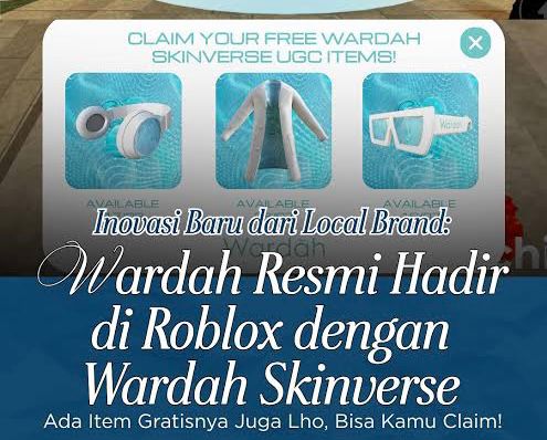 Wardah Skinverse Hadir di Roblox, Klaim Item Eksklusif Gratis Sekarang!