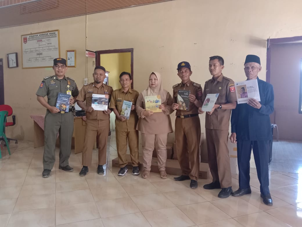 Pekon Sidodadi Terima Bantuan Buku dari Perpusnas 