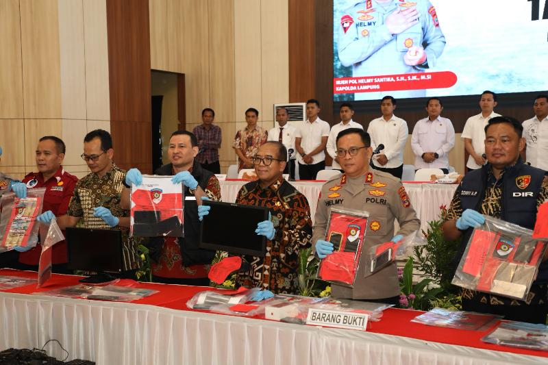 22 Situs Judi Online Berhasil Disita Polda Lampung, Kapolda: Kami Berkomitmen Berantas!